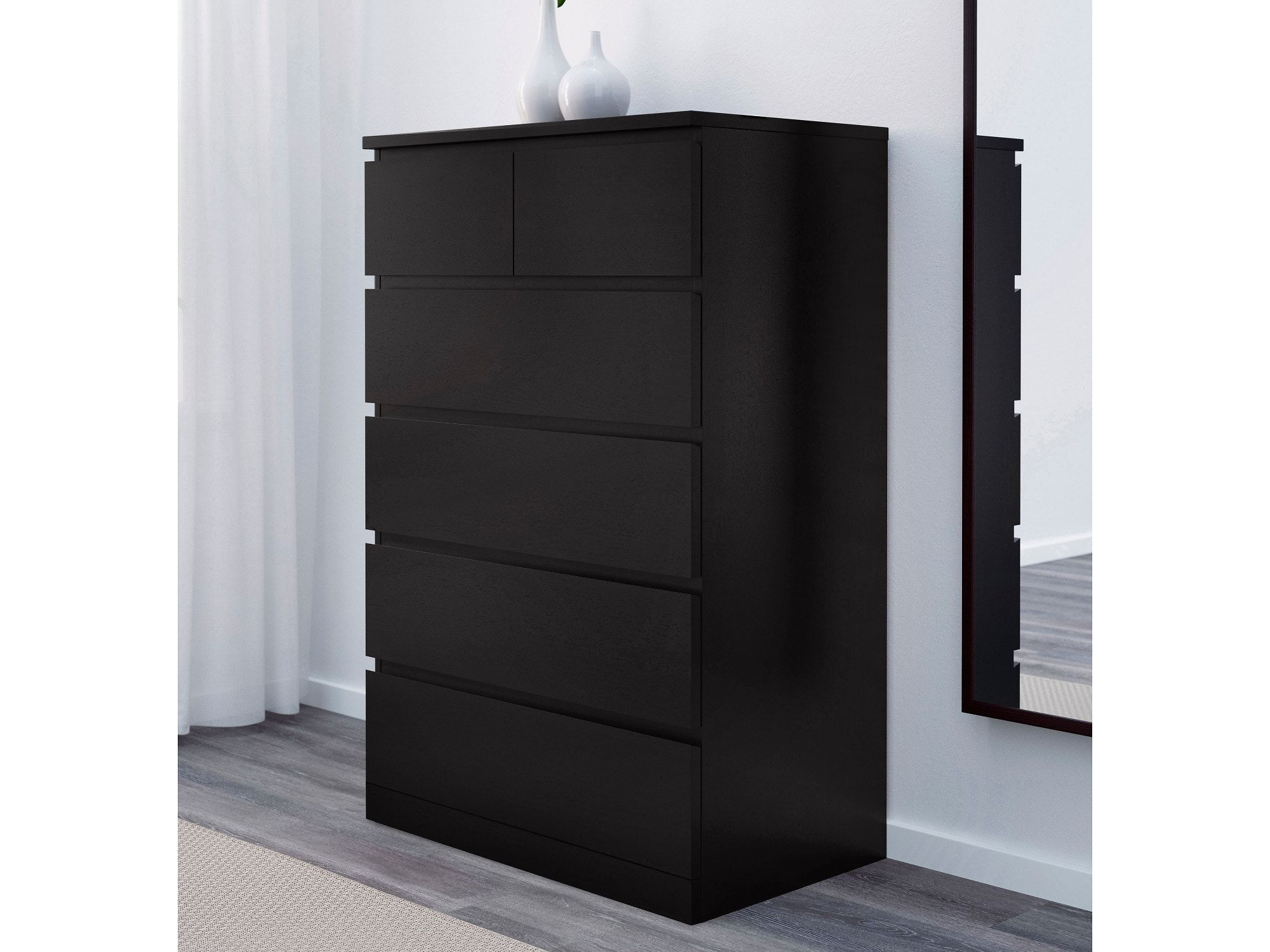 Комод Мальм 26 black ИКЕА (IKEA) изображение товара