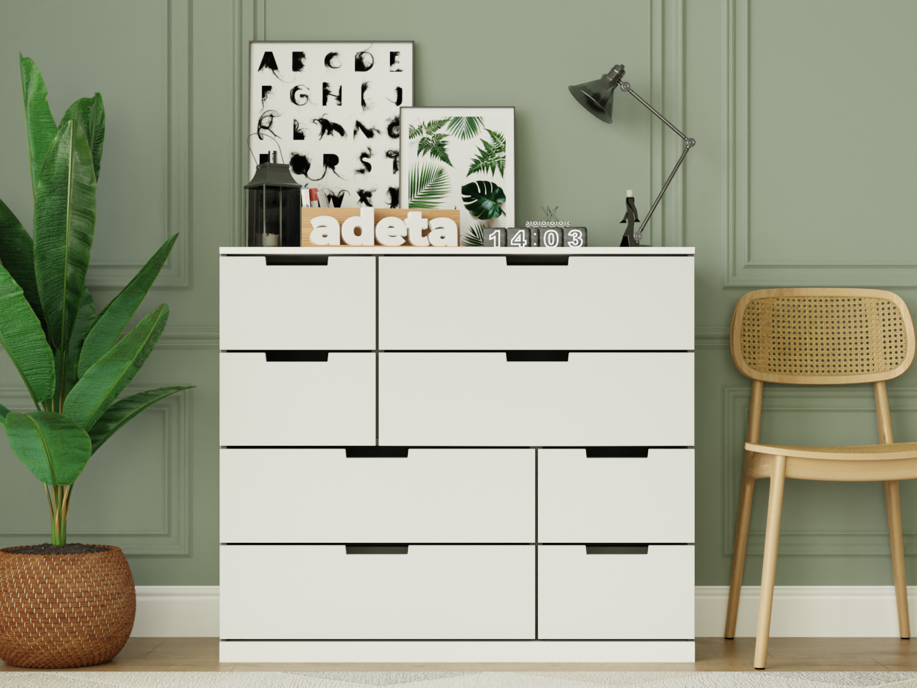 Комод Нордли 29 white ИКЕА (IKEA) изображение товара