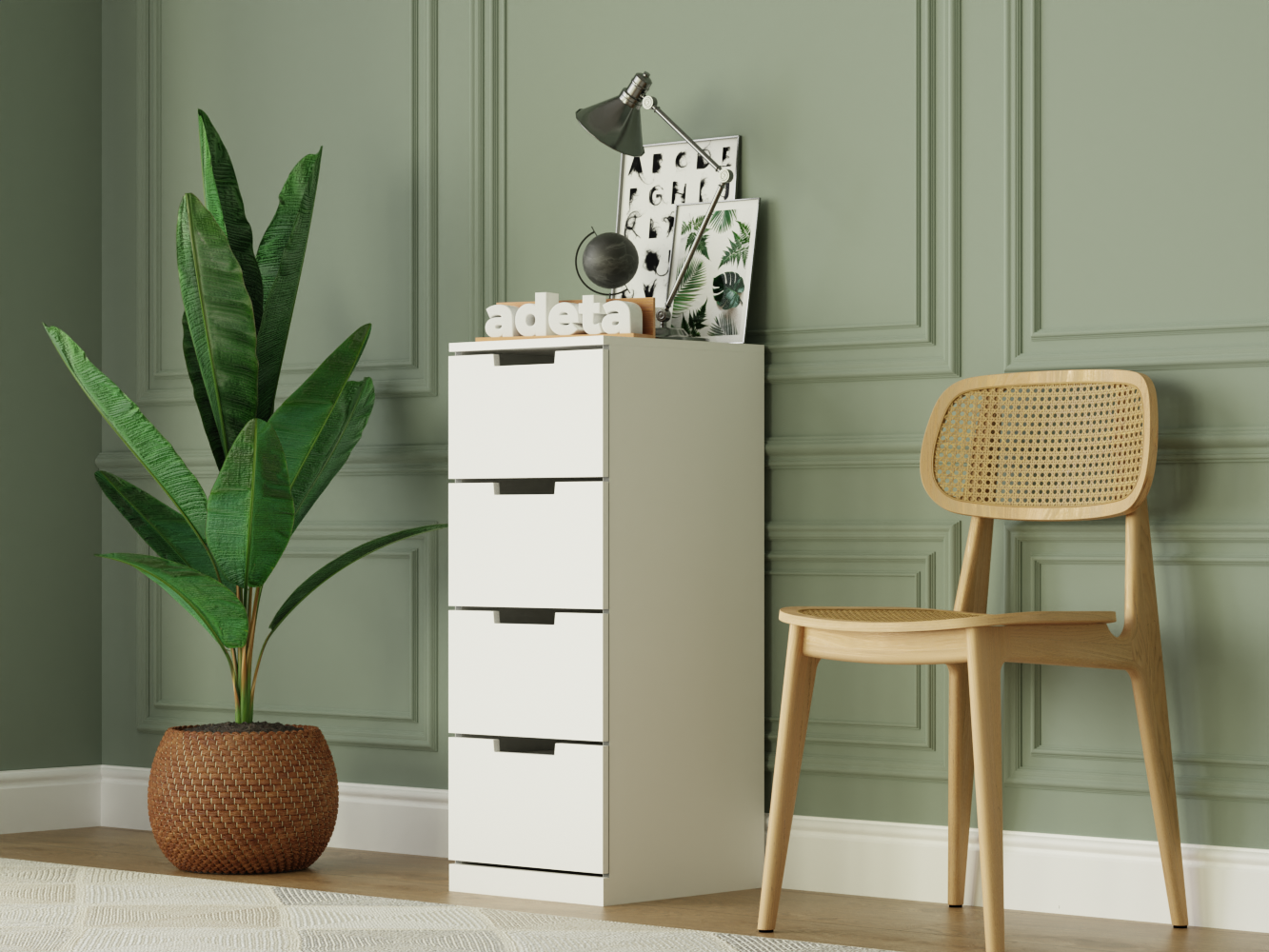 Комод Нордли 28 white ИКЕА (IKEA) изображение товара